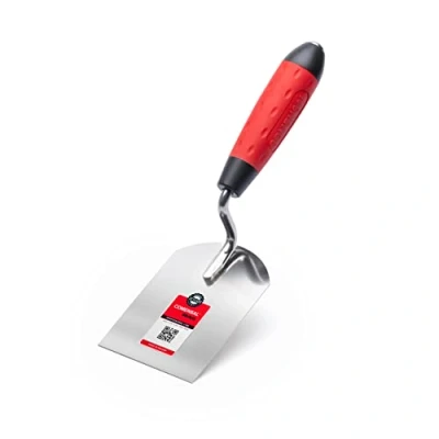 Imagen de COMENSAL® Paleta de Albañil INOX con Mango Goma Ideal para Trabajos Mampostería Made in EU 80 mm