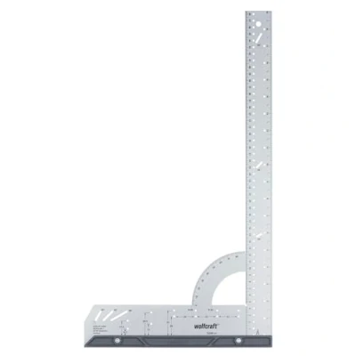 Imagen de wolfcraft Universal Angle &amp; Try Square I 5206506 Para medir, marcar, dibujar y cortar guiado escala en pulgadas