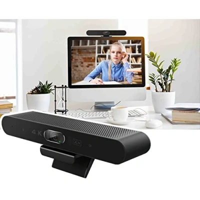 Imagen de Matosio EagleBar Pro, cámara de videoconferencia, 4K ePTZ Webcam con Seguimiento Facial AI, Altavoz, micrófono, para Salas conferencias 1 6 participantes, Compatible Teams, Zoom en PC/Mac