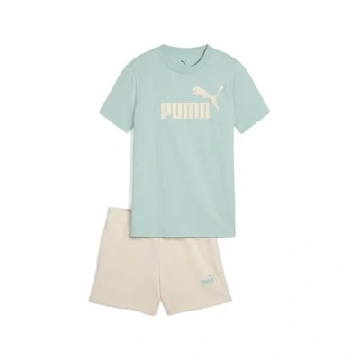 Imagen de Conjunto de camiseta y shorts Essentials con logo n.º 1 juvenil