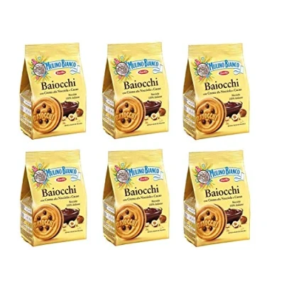 Imagen de 6x Mulino Bianco Baiocchi Choclate Cake Chocolate cake/Biscuit with 260g snack