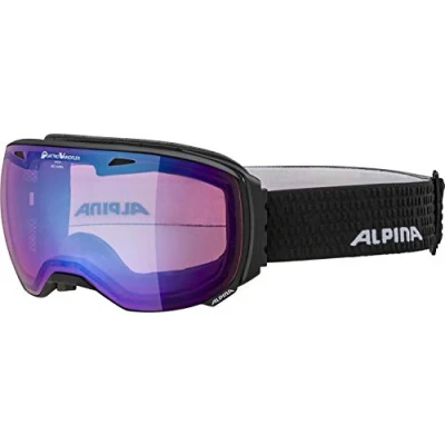 Imagen de ALPINA Big Horn QVM Gafas de esquí, Unisex Adultos, Black Matt, One Size