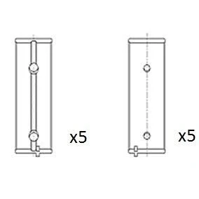 Imagen de FAI AutoParts BM1042 STD Cojinete de cigüeñal PEUGEOT: 207 Hatchback, 206 106 II CITROËN: Saxo C4 Coupé, C2 Hatchback