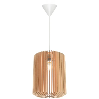 Imagen de Nordlux Lámpara colgante Asti 30 láminas madera alto 40 cm