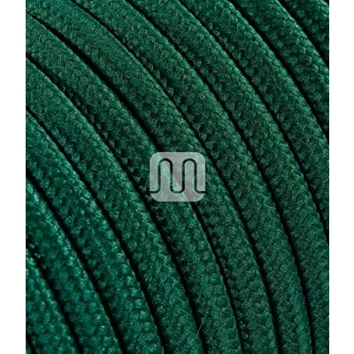 Imagen de Merlotti 20338 cavo elettrico rotondo h03vv f 2x0.75, verde petrolio, 3 m