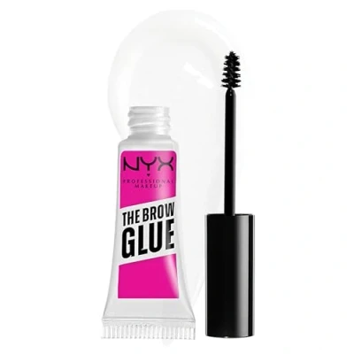 Imagen de NYX Professional Makeup Fijador de Cejas Larga Duración 16 Horas The Brow Glue, Fórmula Vegana, Gel Transparente