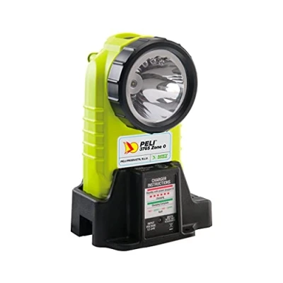 Imagen de PELI 3765Z0 Linterna LED Recargable de Angulo Recto y con Certificado Seguridad ATEX Zona 0, Safety Approved, Resistente al Agua IPX4, 194 Lúmenes, Amarillo
