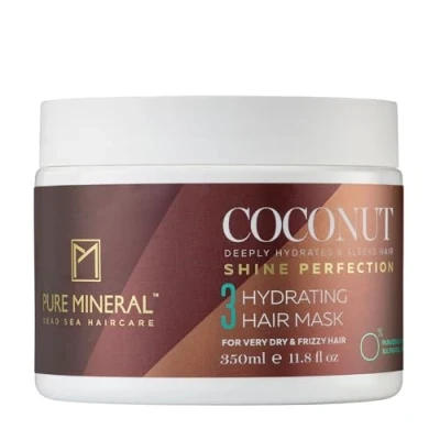Imagen de Pure Mineral Mascarilla Capilar con Aceite de Coco Tratamiento Intensivo para Cabello Seco Nutritiva y Revitalizante Sin sulfatos, parabenos, petrolatos 350ml
