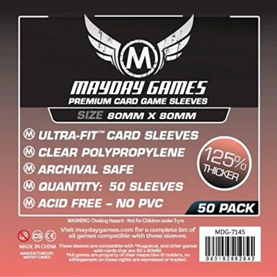 Imagen de 50 Mayday 80 x Square Premium Card Sleeves Board Game