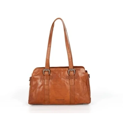 Imagen de Spikes &amp; Sparrow Schultertasche Leder 34 CM Bolso de mano, Mujer, Talla: One Size, Dark brown