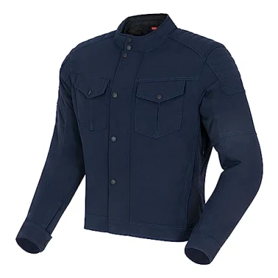 Imagen de REBELHORN Hunter Chaqueta de Moto Hombre Textil Protectores Codos y Hombros Nivel 2 Forro Térmico Desmontable con Membrana Integrada Impermeable Transpirable