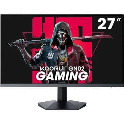 Imagen de KOORUI Monitor Gaming 27 Pulgadas, Pantalla Ordenador 240Hz, FHD, 1ms, Adaptive Sync (1920 x 1080p, DCI P3 90%, SRGB 100%, HDMI, DisplayPort, VESA 75x75)