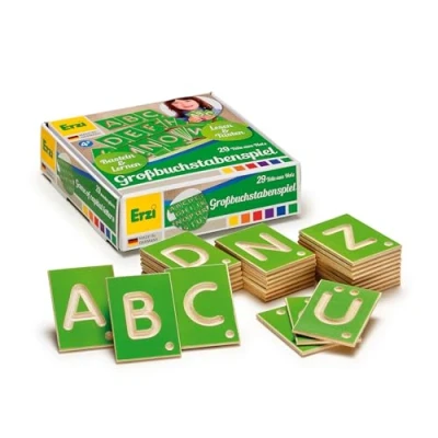 Imagen de Erzi alemán de Madera Juguetes educativos Juego Mayúsculas