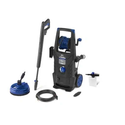 Imagen de AR Blue Clean Hidrolimpiadora de Alta Presión con Sistema Doble Velocidad, Kit Limpieza Tuberías y Patio Cleaner e 2DUALSPEED D (2200 W, 160 bar, 460 l/h)