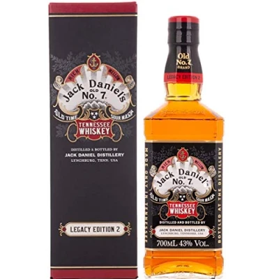 Imagen de Jack Daniel&#039;s Sour Mash Tennessee Whiskey LEGACY EDITION No. 2 BLACK DESIGN 43% Vol. 0,7l in Giftbox