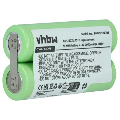 Imagen de vhbw Batería reemplaza 138 10334, 10673, 10727, 4822 10673 para afeitadora, cortadora de Pelo (2000 mAh, 2,4 V, NiMH)