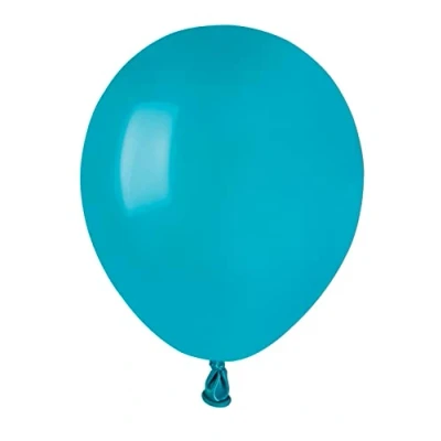 Imagen de Ciao Paquete 100 globos en latex natural Premium Quality A50 (Ø 13cm / 5&quot;), verde turquesa