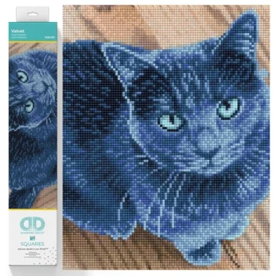 Imagen de DIAMOND DOTZ Katze Squares DQ8 Kit intermedio, Color Terciopelo, 1 (DQ8.002)