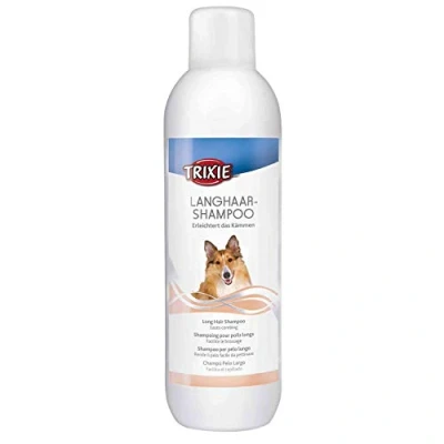 Imagen de Trixie Champú Perros Pelo Largo Higiene Perro para Pieles Sensibles Cepillado Envase Grande 1 Litro