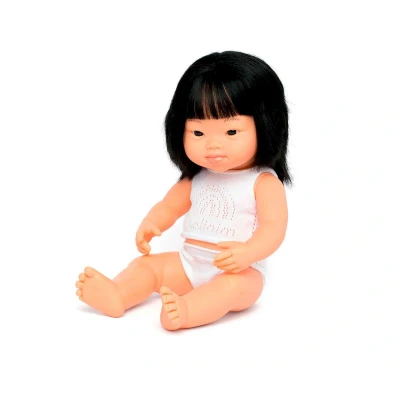Imagen de Muñeca Síndrome de Down Asiática 38 cm