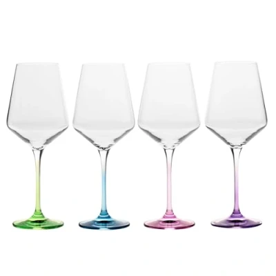 Imagen de Krosno Copas de vino blanco 4 Juego vasos regalo boda cristal Vidrio sin plomo Duradero Resistente a los arañazos Una idea para un