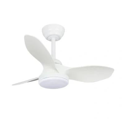 Imagen de wonderlamp Ventilador pequeño ø 80cm LED Cavil Mini S Blanco, Intensidad de luz regulable con mando