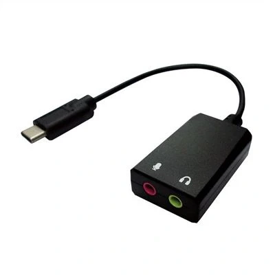 Imagen de Convertidor Usb Value Tipo C Macho A 2x3.5mm Hembra (auricular Y Micrófono)