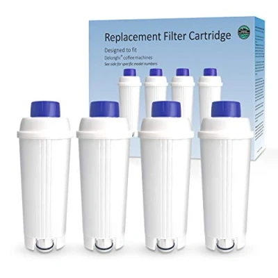 Imagen de Somune Filtro de Agua para cafeteras Delongie DLSC002, Cartucho carbón Activo suavizante, Compatible con ECAM, Esam, Etam, BCO, EC. (4 Unidades)