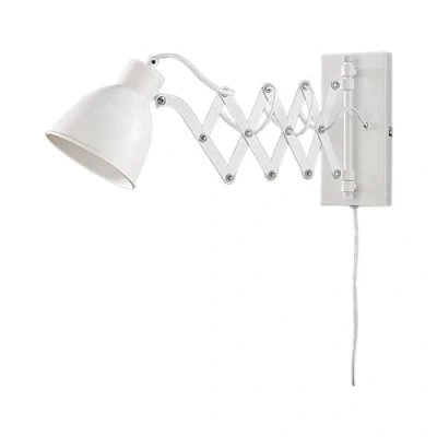 Imagen de Lámpara de pared &#039;Merle&#039; (Moderno) en Blanco hecho Metal e.o. para Dormitorio (1 llama, E14) Lindby aplique