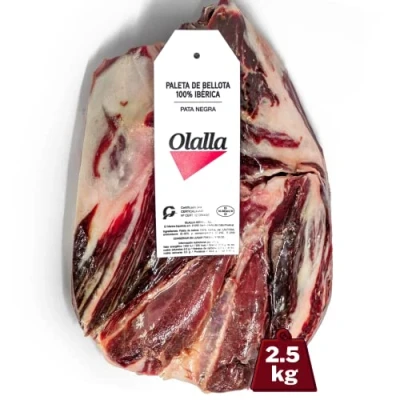 Imagen de 2.5 kg Paleta de Bellota 100% Ibérico Deshuesada Jamon Iberico Elaboracion Tradicional Embutidos Ibericos