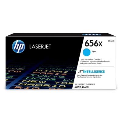 Imagen de HP Color LaserJet Enterprise M652n 656X (CF461X) toner cian XL (original)