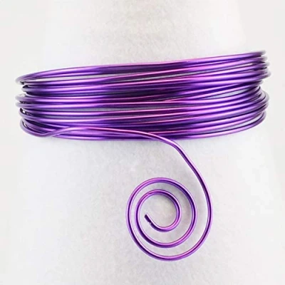 Imagen de Vaessen Creative Redondo Alambre de Aluminio, Morado (Lilac), 1000 x 0.4 cm, 10