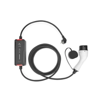 Imagen de DIGITUS Cargador para vehículos eléctricos 1 Fase Potencia de Carga Regulable máx. 3,7 kW Enchufe Tipo 2 Cable 5 m Modo Pantalla LCD Negro
