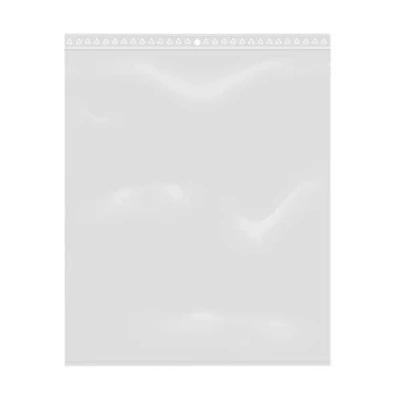 Imagen de Lote de 100 bolsas con cierre zip, reutilizables, transparentes, plástico apto para alimentos (20 x 25 cm)