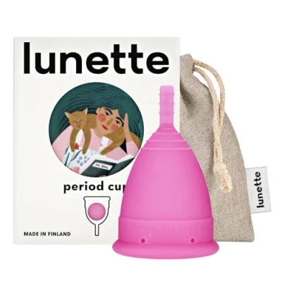 Imagen de Lunette Copa menstrual Rosa Modelo 2 para sangrado normal o abundante
