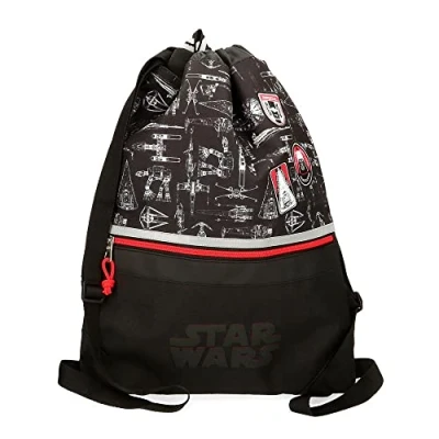 Imagen de Star Wars Space Mission Mochila Saco con Cremallera Negro 35x46 cms Poliéster