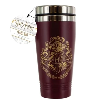 Imagen de Taza de Viaje Harry Potter Escudo Hogwarts Acero Inoxidable 450ml