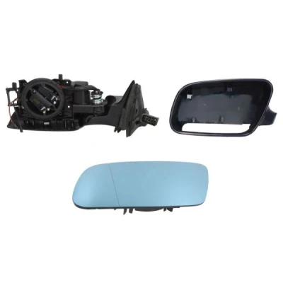 Imagen de espejo retrovisor Blic 5402 04 1121590P izquierda imprimado eléctrico completo, térmico, tintado en azul, asférico AUDI: A4 B6 Sedán