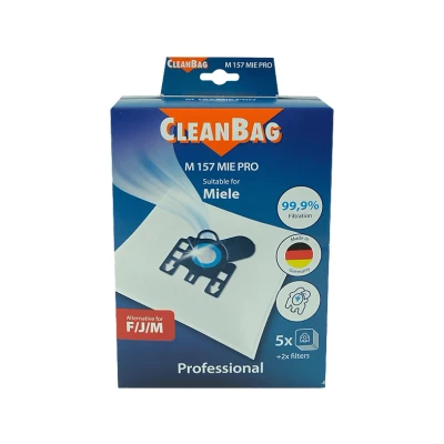 Imagen de Bolsas de aspirador Scanpart M 157 MIE PRO, Pack 5, 2 Filtros Incluídos, Compatible Con Miele, Blanco