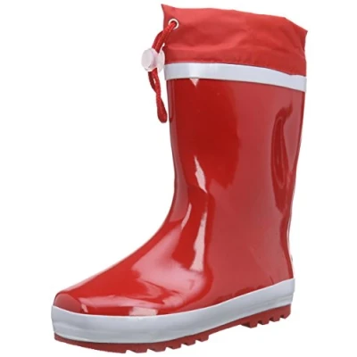 Imagen de Playshoes Botas de Goma Forradas, lluvia Unisex niños, Rojo, 32/33 EU