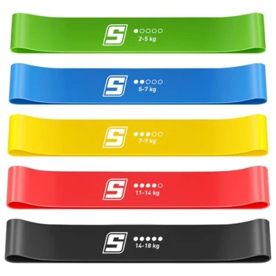 Imagen de SURFOU Gomas Elasticas Musculacion Set, Bandas De Resistencia, Banda Elastica, Elasticos Fitness Cintas Elásticas Ejercicio Deporte Resistance Bands Entrenamiento Elástica para Goma Pilates Yoga
