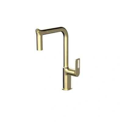 Imagen de INEX EUROPA Grifo cocina oro, 5 años garantia con manguera extraible, acero inoxidable AISI 304 modelo KED 88588GLD facil instalacion ahorro de agua alta presion