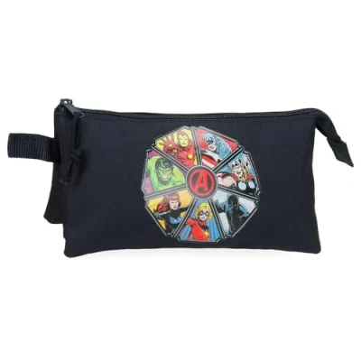 Imagen de Joumma Marvel Los Vengadores Avengers To The Power Estuche Triple Negro 22x12x5 cms Poliéster
