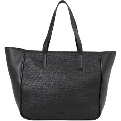 Imagen de Calvin Klein Refine Braid Bolso shopping, Mujer, Talla: One Size, Ck black textured