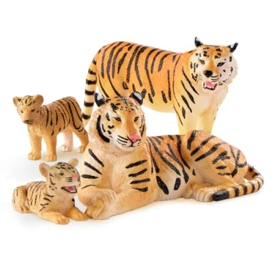 Imagen de Terra by Battat Juguete de Tigre Estatuilla Familia Tigres Animales Salvajes la Selva Tiger Family