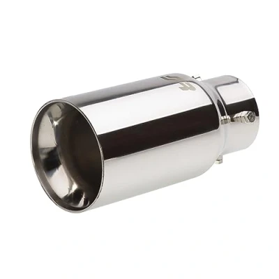 Imagen de Simoni Racing TRX/89 Cola de Escape 90mm redondo, recto Acero fino 185mm