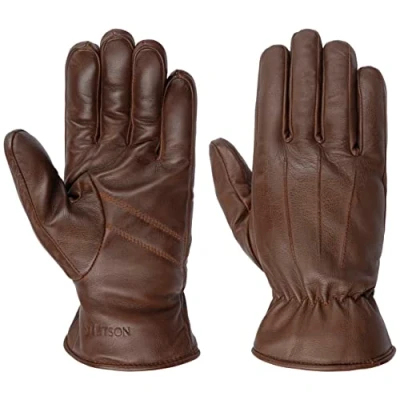 Imagen de Stetson Guantes de Piel Classic Sheepskin Hombre con forro otoño/invierno 8 1/2 HS marrón