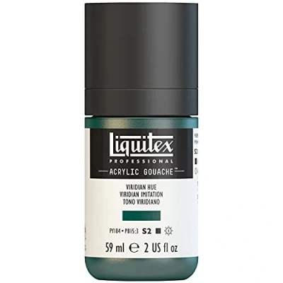 Imagen de Liquitex Professional Gouache acrílico extrafino viscocidad Baja, Tubo 59 ml, Tono viridiano