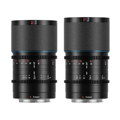 Imagen de SIRUI Saturn 50mm, 75mm Set Lens T2.9 1.6X Full Frame Carbono Fibra Anamorphic Lens, Cine Cinema Objetivo Lenses Lente Menos de 500g (Nature Flares, E Mount)