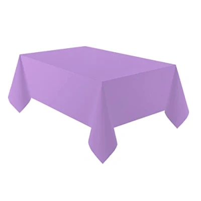 Imagen de amscan 9915404 213 Mantel de Papel reciclable ecológico para Mesa Fiesta, 2,74 m, Color Morado